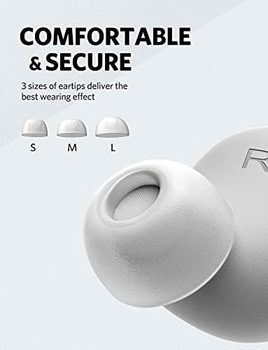 Earfun אוזניות אלחוטיות, [פרס 2020 CES] בחינם Bluetooth 5.0 אוזניות אוזניות עם מארז טעינה אלחוטי, מטען מהיר של